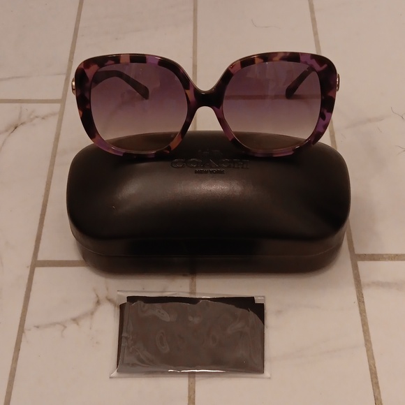 Coach purple tortoise sunglasses - Picture 4 of 9